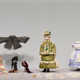 “Social Duties” box, mourning dress on the far right